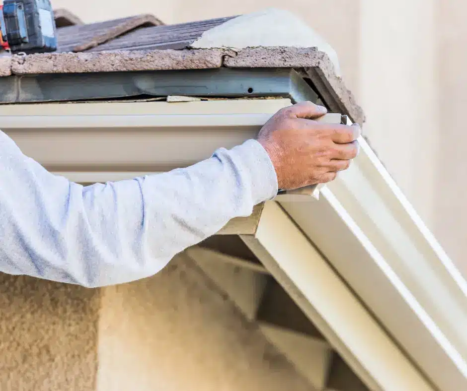 a person holding a fascia