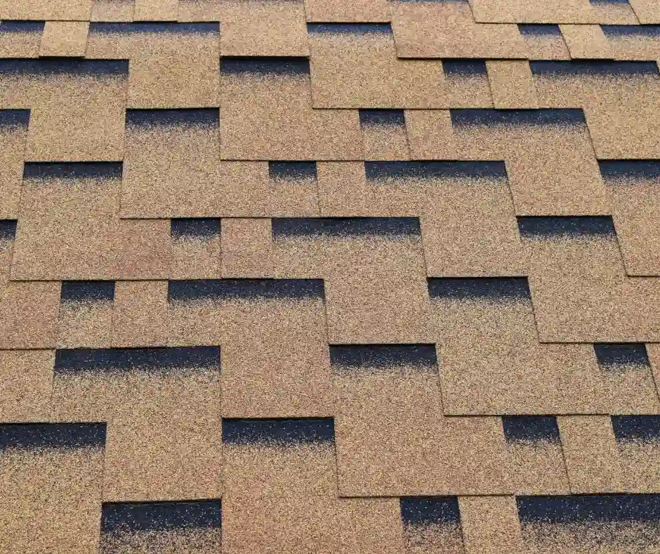 a close up of a roof