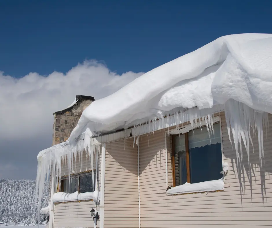 How To Safely Remove Snow From Your Winnipeg Roof-do not let heavy snow accumulation 