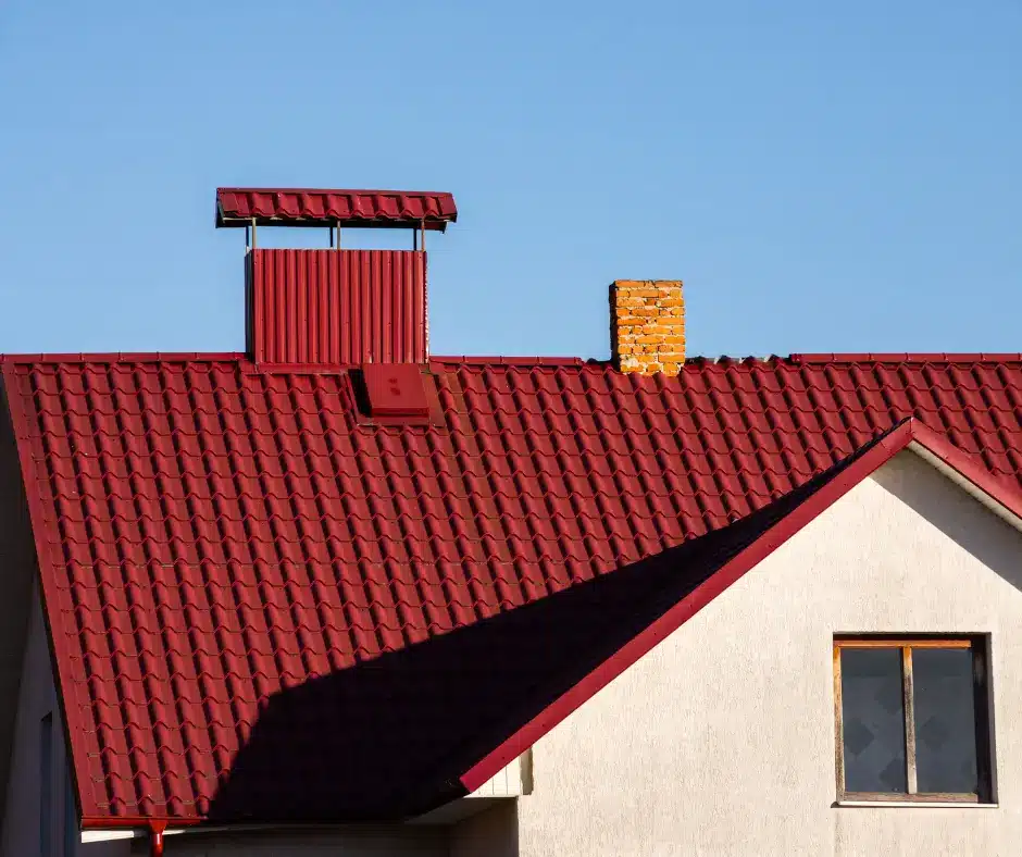 a roof of a house