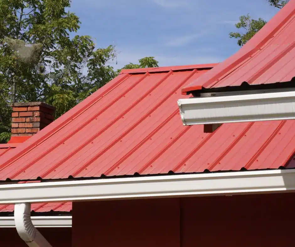 metal roof of a house