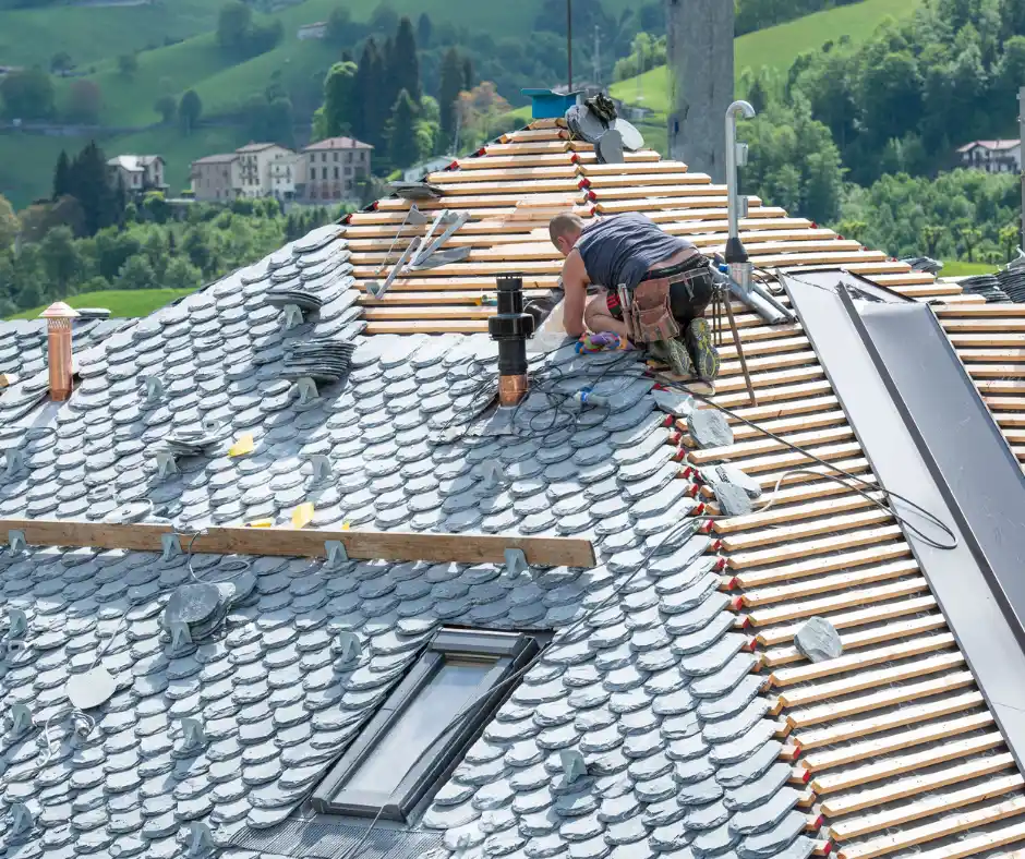 an efficient residential roofing system at works