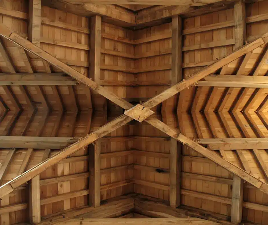 roof deck made of wood