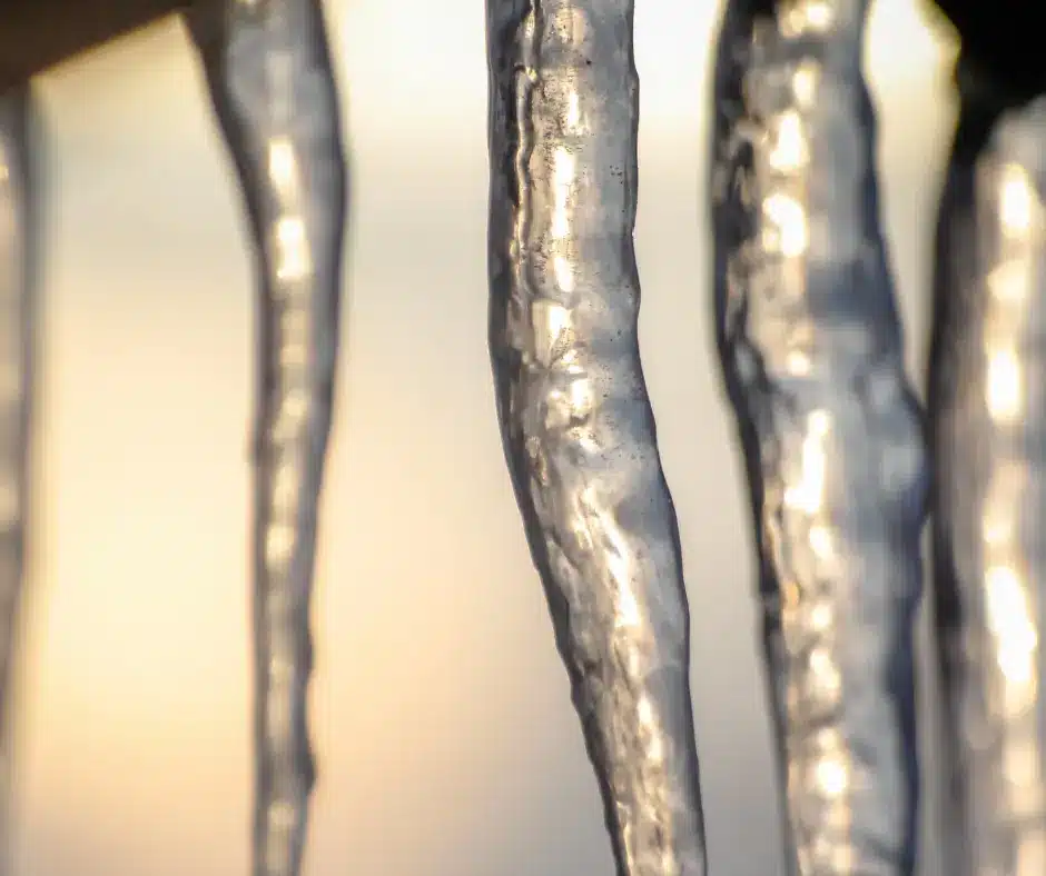 icicles in roof