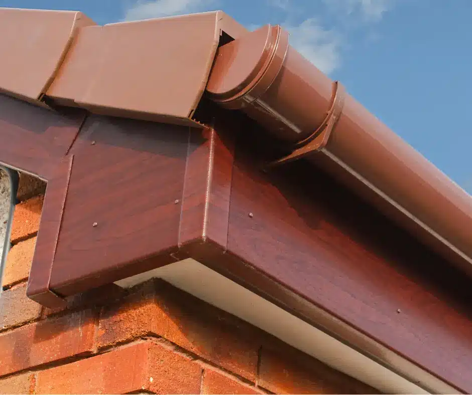 a close up of a roof 