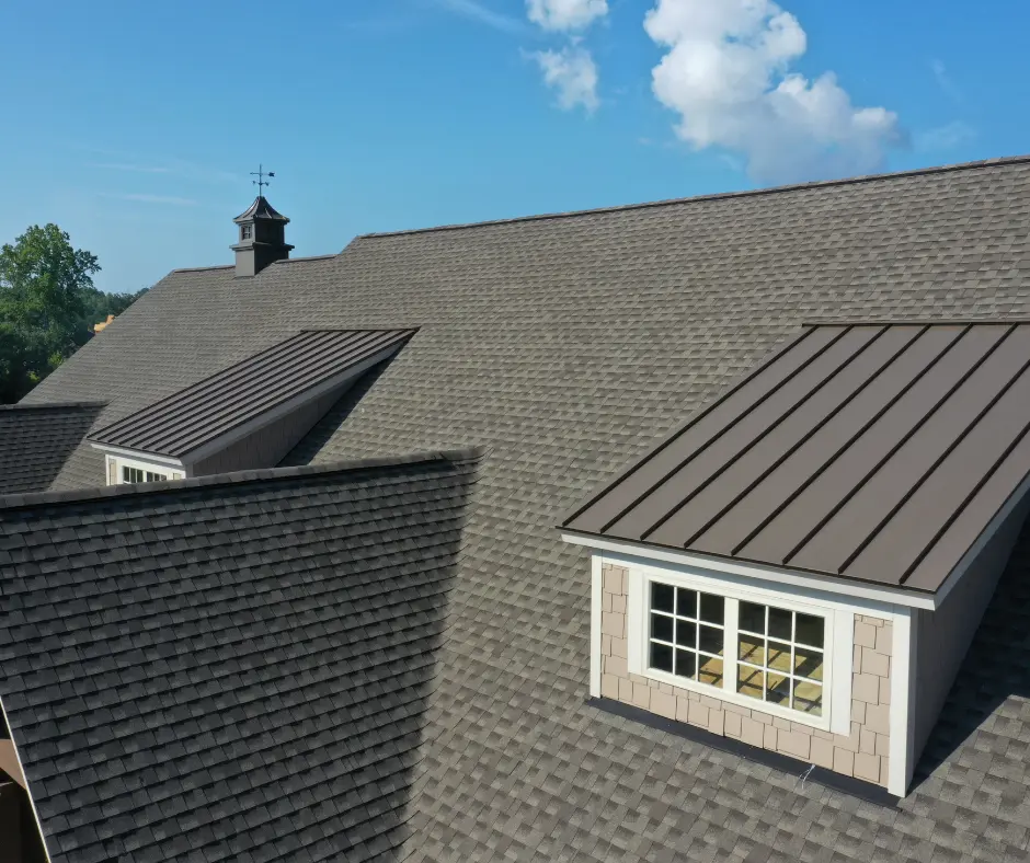 roofing shingles of a house