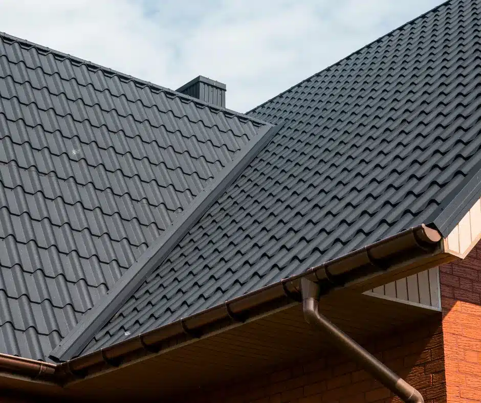 a roof of a house